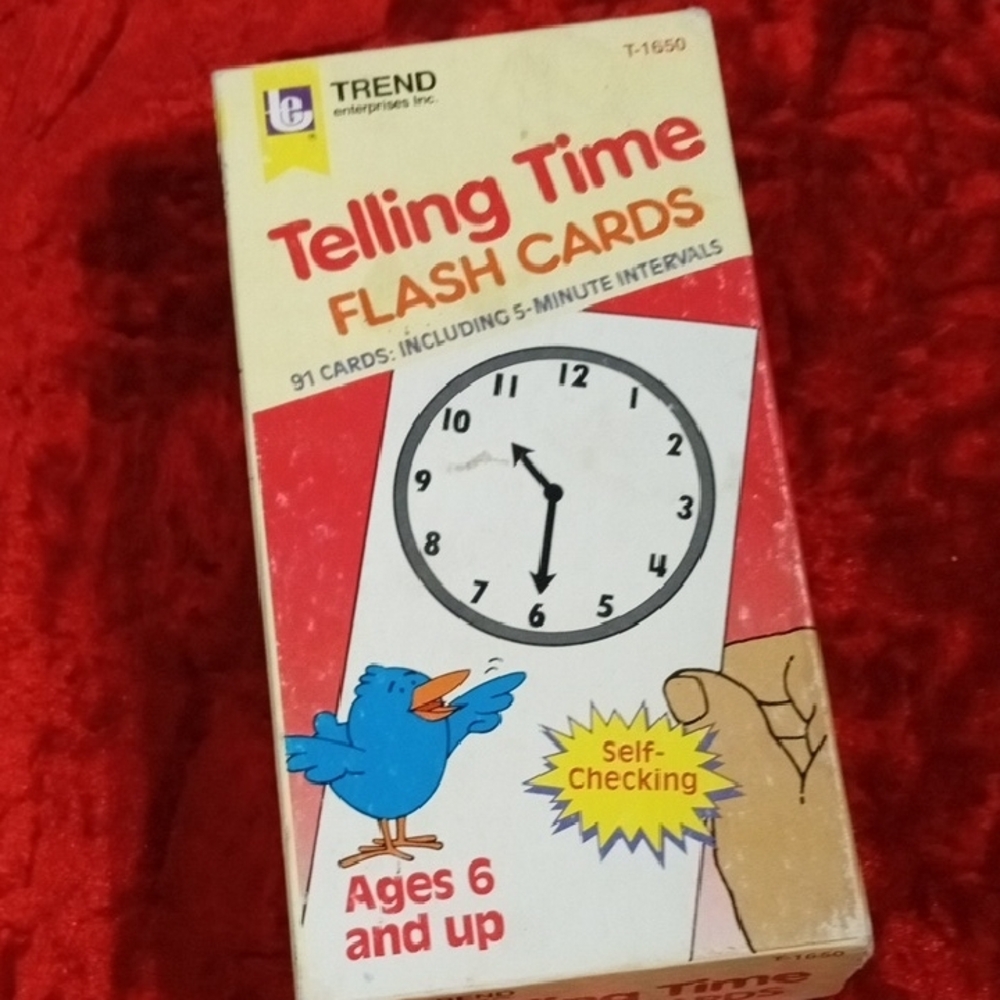 Trend Telling Time Flash Cards